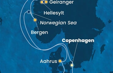 Costa Diadema - Dánsko, Norsko, Německo (z Kodaně)