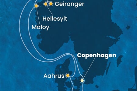 Costa Diadema - Dánsko, Norsko, Německo (z Kodaně)