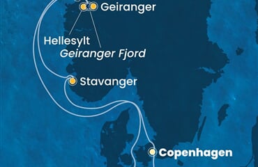 Costa Diadema - Dánsko, Norsko, Německo (z Kodaně)