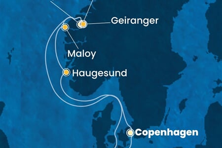 Costa Diadema - Dánsko, Norsko, Německo (z Kodaně)