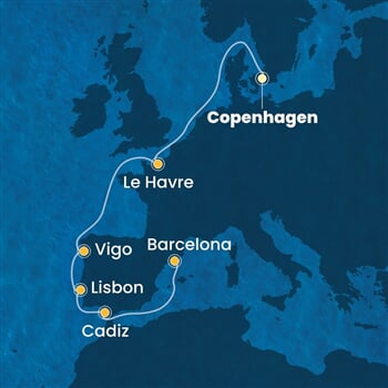 Trasa plavby CDI-CPH09A05