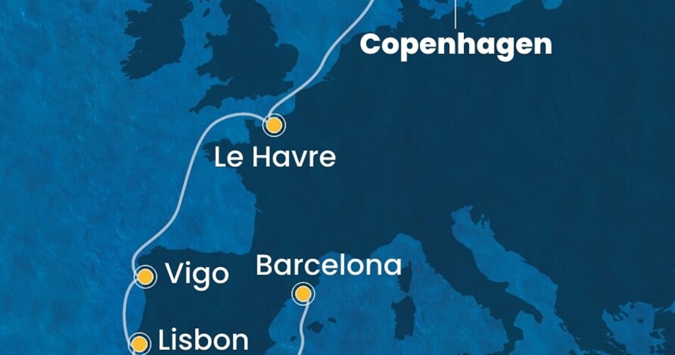 Trasa plavby CDI-CPH09A05