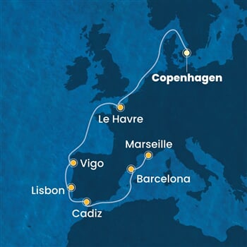 Trasa plavby CDI-CPH10A0A