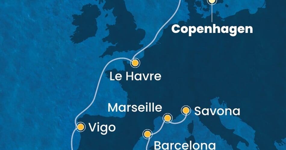 Trasa plavby CDI-CPH11A0C