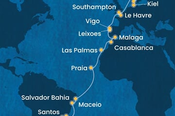 Costa Diadema - Brazílie, Španělsko, Maroko, Portugalsko, Francie, ... (Itajaí)