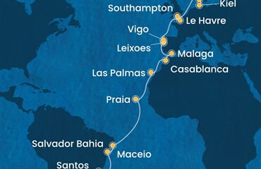 Costa Diadema - Brazílie, Španělsko, Maroko, Portugalsko, Francie, ... (Itajaí)