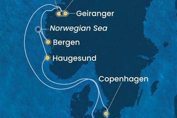 Costa Diadema - Německo, Dánsko, Norsko (z Kielu)