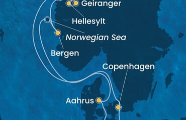 Costa Diadema - Německo, Dánsko, Norsko (z Kielu)