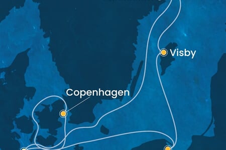 Costa Diadema - Německo, Dánsko, Polsko, Švédsko (z Kielu)