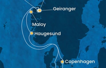 Costa Diadema - Německo, Dánsko, Norsko (z Kielu)