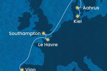 Costa Diadema - Portugalsko, Španělsko, Francie, Velká Británie, Dánsko, ... (Porto de Leixoes)