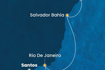 Costa Diadema - Brazílie (Santos)