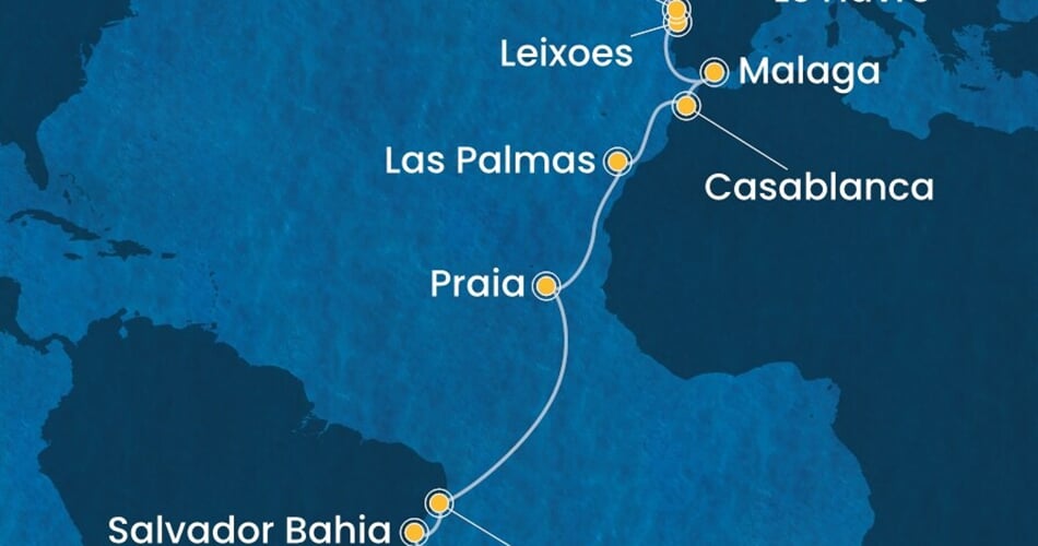 Trasa plavby CDI-SSZ22A07