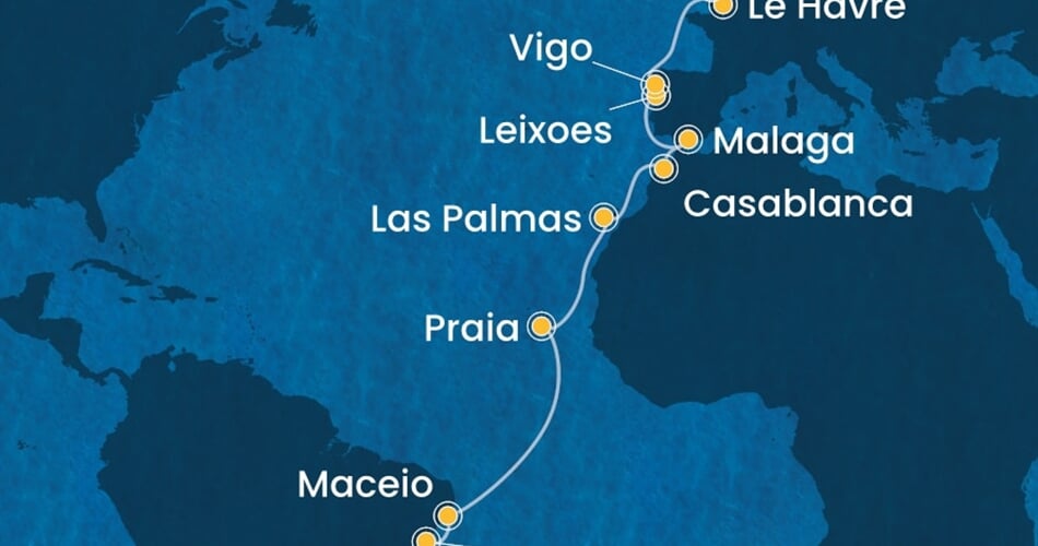 Trasa plavby CDI-SSZ26A07