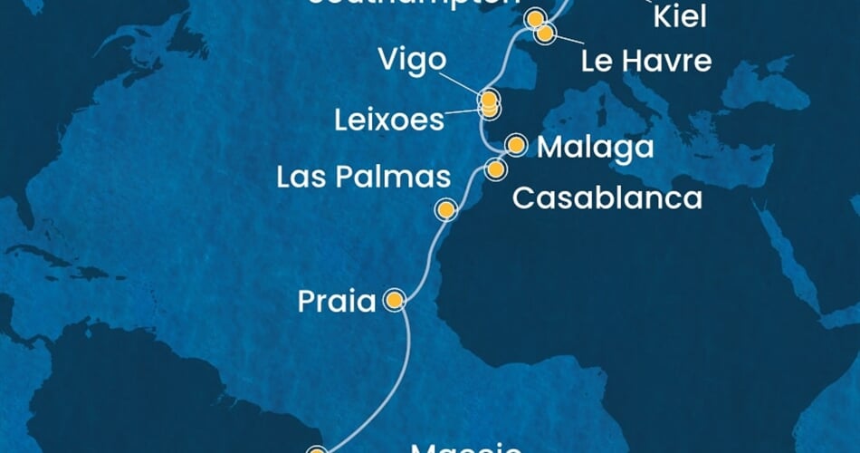 Trasa plavby CDI-SSZ27A06