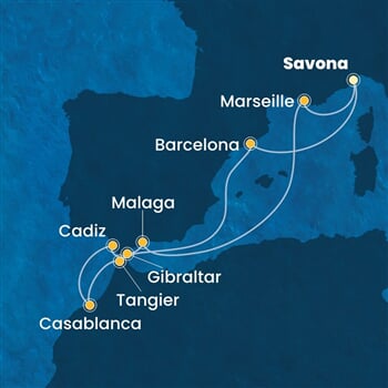 Trasa plavby CDI-SVN10A21