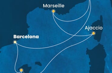 Costa Favolosa - Španělsko, Francie, Itálie (z Barcelony)