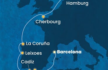 Costa Favolosa - Španělsko, Portugalsko, Francie, Německo (z Barcelony)