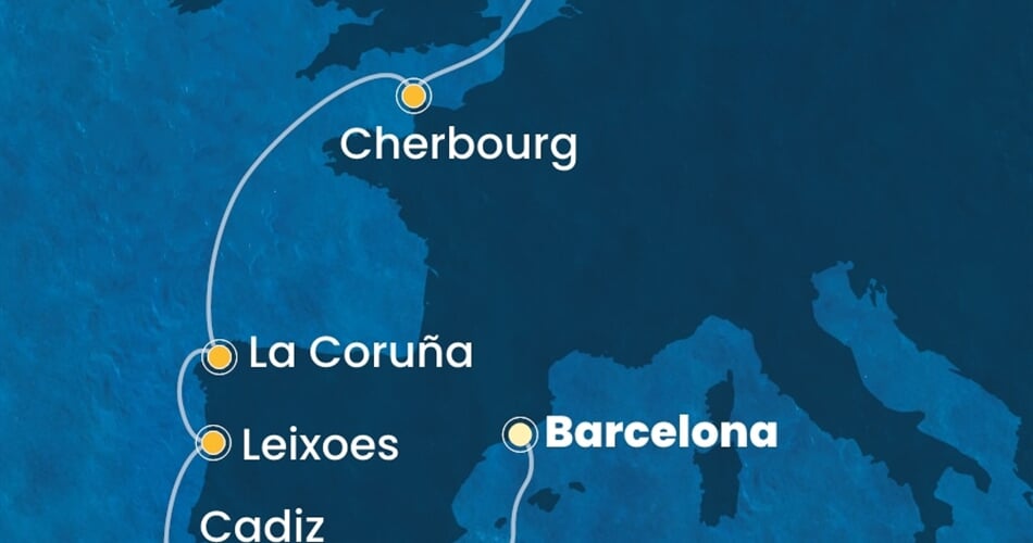 Trasa plavby CFA-BCN10A1H