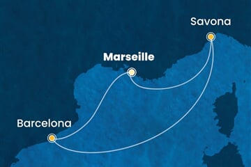 Costa Favolosa - Francie, Itálie, Španělsko (z Marseille)