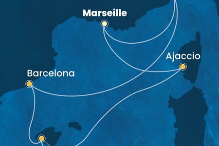 Costa Favolosa - Francie, Itálie, Španělsko (z Marseille)