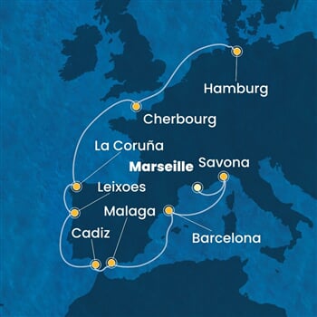 Trasa plavby CFA-MRS12A0E