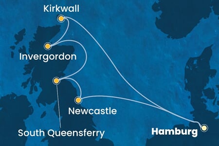 Costa Favolosa - Německo, Velká Británie (Hamburk)