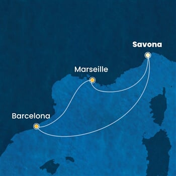 Trasa plavby CFA-SVN03A38