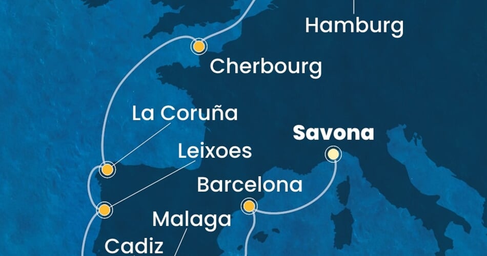 Trasa plavby CFA-SVN11A0T