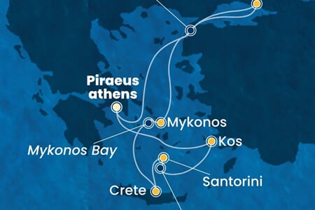 Costa Pacifica - Řecko, Turecko (z Pirea)