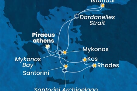 Costa Pacifica - Řecko, Turecko (z Pirea)