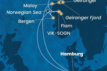 Costa Favolosa - Německo, Norsko (Hamburk)