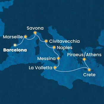 Trasa plavby CPA-BCN09A0G