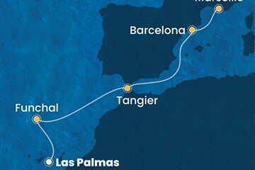Costa Pacifica - Španělsko, Portugalsko, Maroko, Francie (Gran Canaria)