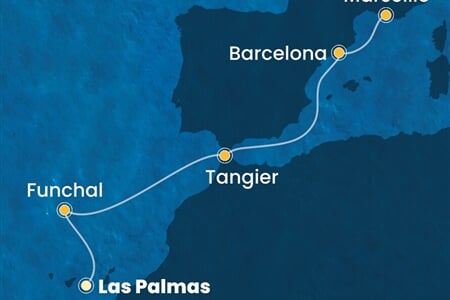 Costa Pacifica - Španělsko, Portugalsko, Maroko, Francie (Gran Canaria)