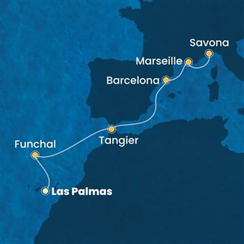 Trasa plavby CPA-LPA07A0U