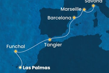 Costa Pacifica - Španělsko, Portugalsko, Maroko, Francie, Itálie (Gran Canaria)