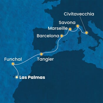 Trasa plavby CPA-LPA08A01