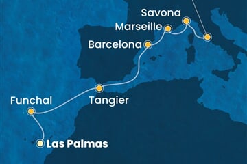 Costa Pacifica - Španělsko, Portugalsko, Maroko, Francie, Itálie (Gran Canaria)