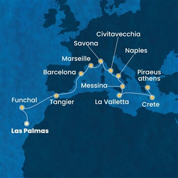 Trasa plavby CPA-LPA14A01