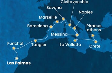 Costa Pacifica - Španělsko, Portugalsko, Maroko, Francie, Itálie, ... (Gran Canaria)