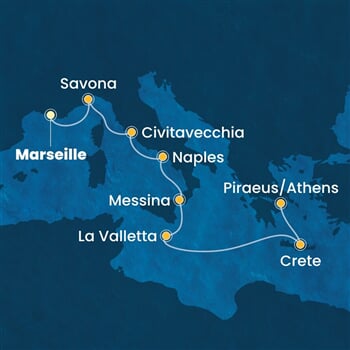 Trasa plavby CPA-MRS08A0R