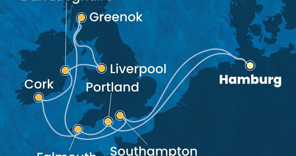 Trasa plavby CFA-HAM11A04