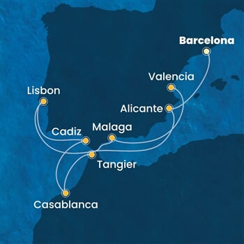 Trasa plavby CSE-BCN09A0H
