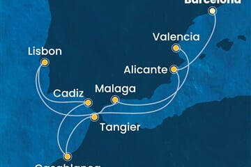 Costa Serena - Španělsko, Portugalsko, Maroko (z Barcelony)