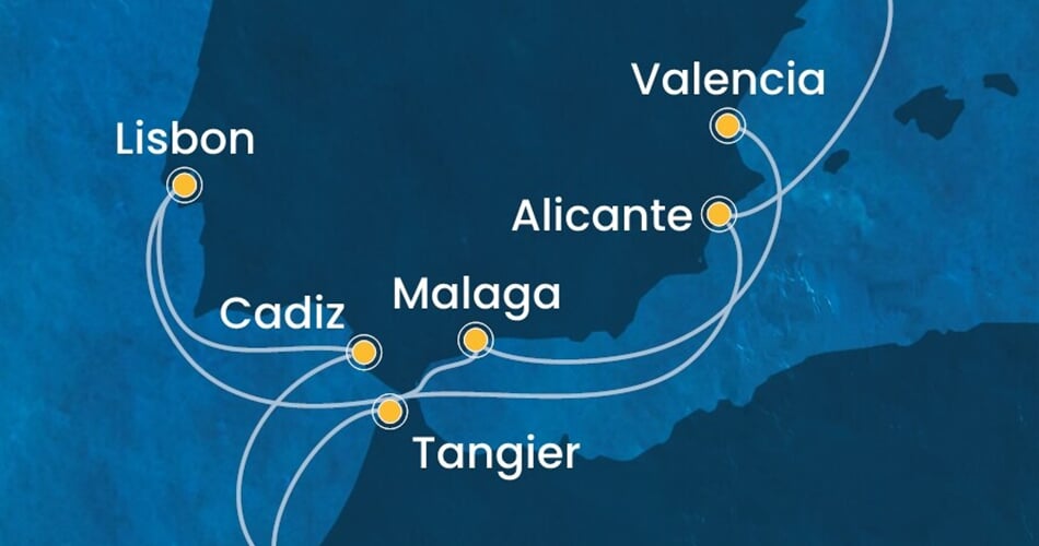 Trasa plavby CSE-BCN09A0H