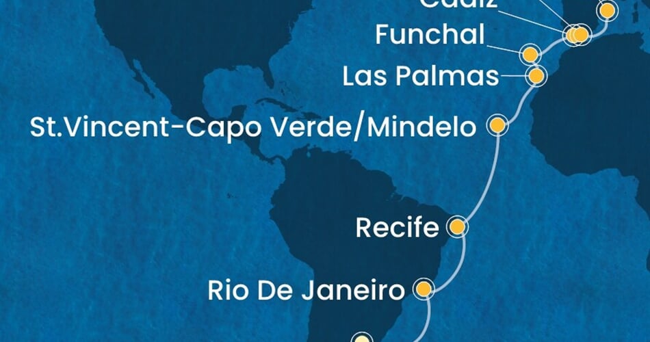 Trasa plavby CSE-BUE20A09