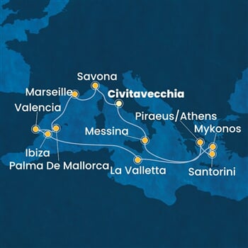 Trasa plavby CSE-CIV14A29