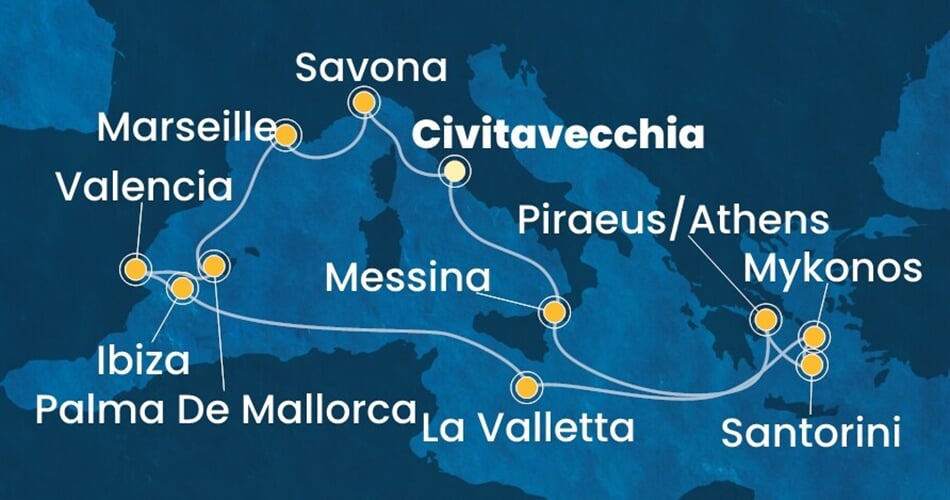 Trasa plavby CSE-CIV14A29