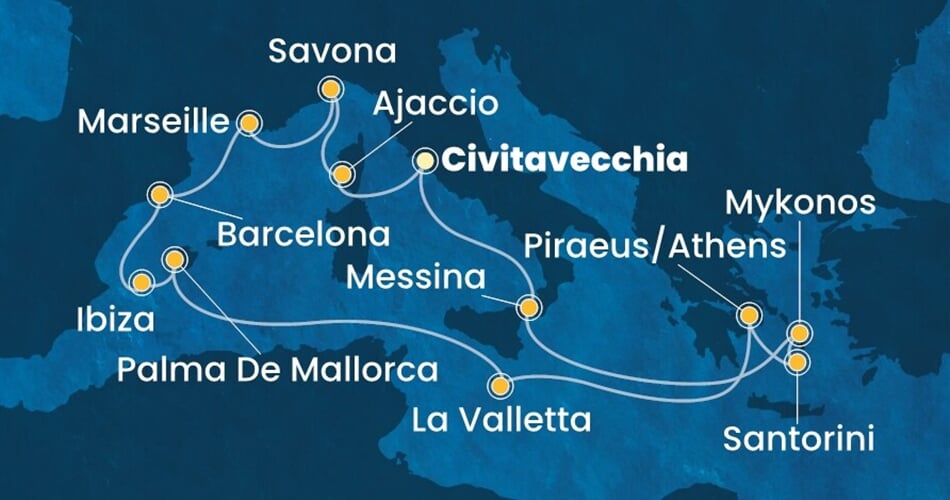 Trasa plavby CSE-CIV15A02